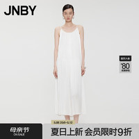 江南布衣（JNBY）24夏连衣裙吊带浪漫风琴百褶无袖A型5O5G14430 105/半漂白 M