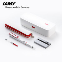 LAMY 凌美 鋼筆 Safari狩獵系列 限定版 紅白 EF尖 禮盒裝