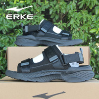 百亿补贴：ERKE 鸿星尔克 2024夏季新款男子时尚休闲凉鞋魔术贴沙滩鞋