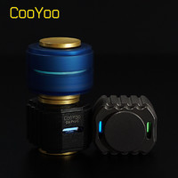 CooYoo GR Pro C電容指間陀螺 EDC鈦合金自發光成人指尖減壓玩具