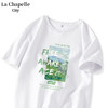 La Chapelle City 拉夏贝尔纯棉短袖t恤女打底衫春2024新款宽松显瘦时尚百搭上衣