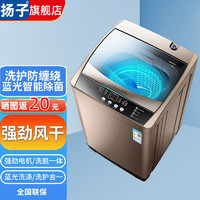 YANGZI 扬子 10.8KG智能风干全自动洗衣机家用蓝光洗护大容量波轮洗脱一体机 咖啡槟