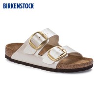 BIRKENSTOCK勃肯拖鞋平跟休闲时尚凉鞋拖鞋Arizona系列 白色/珍珠白窄版1020021 35