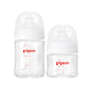 值選、PLUS會員：Pigeon 貝親 嬰兒玻璃奶瓶 自然實感第3代 寬口徑80ml+160ml