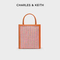 CHARLES & KEITH CHARLES＆KEITH秋季女包CK2-30781803-2女士粗花呢手提单肩托特包