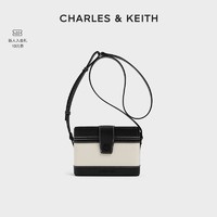 CHARLES & KEITH CHARLES&KEITH;女士复古绗缝设计单肩斜挎包CK2-80701182