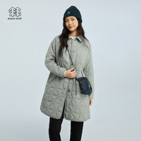 KOLON SPORT 可隆春秋保暖外套女KEEPER中長款戶外休閑棉服KOLONSPORT韓國官方