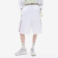 FILA 斐樂 FUSION系列女裝夏季薄款簡約運動褲女式寬松梭織五分褲短褲