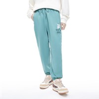 FILA 斐樂 FUSION系列男裝簡約運動褲男式時尚寬松針織休閑褲