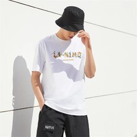 LI-NING 李寧 夏季男式短袖透氣寬松圓領T恤文化衫