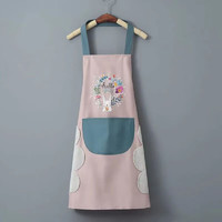 惠尋 京東自由品牌 家用做飯廚房公主新款圍腰上班年輕款 粉色