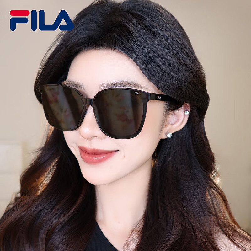 FILA斐乐便携式折叠墨镜男女款高级感太阳眼镜开车防晒遮阳934F SFI934F-0Z42-65