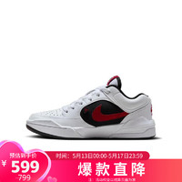 耐克（NIKE）黑白红大童女码运动童鞋DX4399-116 白色 37.5码 