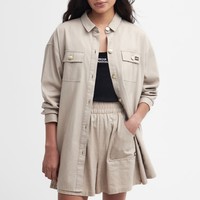 BARBOUR INTERNATIONAL Morgan 斜紋棉襯衫式外套
