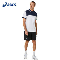 ASICS 亞瑟士 男式夏季透氣速干運動跑步短褲男 2041A261-001澳網黑色 XL
