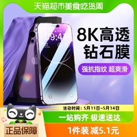 88VIP：JIYAOYAO 適用iPhone14pro鋼化膜蘋果全屏高清防摔抗指紋