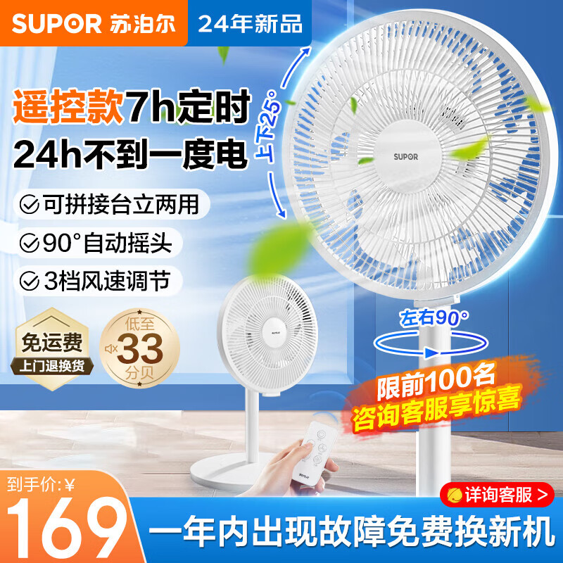 SUPOR 苏泊尔 电风扇家用风扇