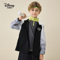 迪士尼童装男童外套春季儿童上衣宝宝洋气时髦衣服 碳黑-男童 120cm