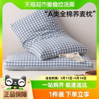 88VIP：HLA 海澜之家 全棉枕头草本枕荞麦枕芯护颈椎枕助睡眠单双人一对装