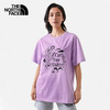 北面 短袖T恤女戶外舒適寬松T恤7WEF 紫色/HCP L