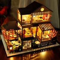 巧之匠 diy小屋日式別墅櫻庭居手工制作大型房子模型拼裝玩具生日禮物女