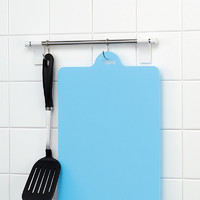 Inomat 日本创意水果砧板塑料树脂软切菜砧板 超薄厨房切菜板 分类可弯曲菜板 蓝色