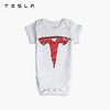 TESLA 特斯拉 「涂鴉版 T 標」嬰兒連體衣純棉制造舒適合體童趣