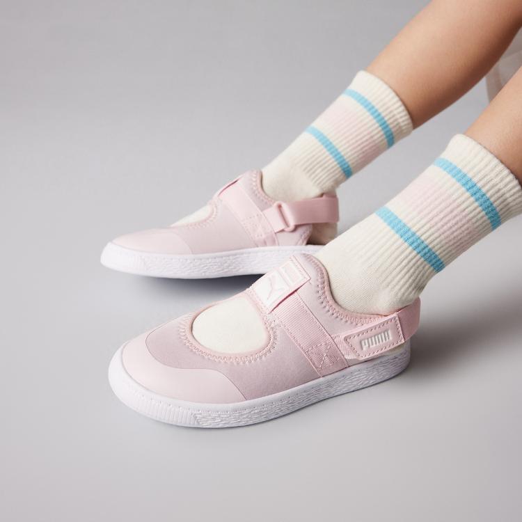 女小童中大童凉鞋夏季儿童一脚蹬包脚趾休闲透气运动包头凉鞋