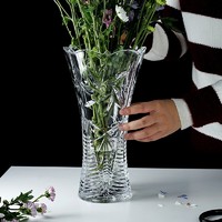 BOHEMIA 捷克BOHEMIA波西米亞水晶玻璃插花花瓶進口擺件風車客廳