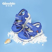 Ginoble 基诺浦 夏季凉鞋男女童学步鞋幼儿园透气包头防滑减震宝宝沙滩鞋