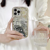 昊穆 iPhone13手機殼硅膠電鍍銀凱蒂貓鏡面蘋果14ProMax保護套11/12華為Mate50