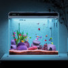 SUNSUN 森森 超白玻璃小魚缸客廳 小型水族箱 生態免換水金魚缸HE480