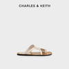 CHARLES & KEITH CHARLES&KEITH女鞋CK1-70380921時尚套趾平底沙灘涼拖鞋女