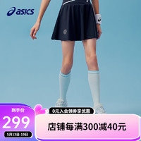 asics/亚瑟士童装2024年女童夏轻薄柔软飘逸运动网球裙短裙子 50藏青色 140cm
