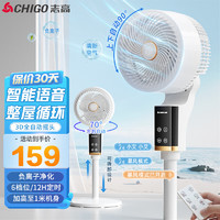 志高（CHIGO）空气循环扇风扇电风扇家用落地扇智能语音遥控负离子净化节能轻音大风力3D自动摇头台地两用
