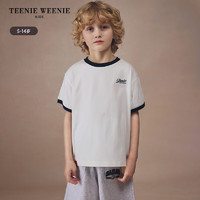 Teenie Weenie Kids小熊童装24夏季新款男童柔软亲肤经典短袖T恤