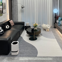 BULULOM 布魯羅曼 侘寂風客廳地毯臥室家用2024新款輕奢簡約現代沙發茶幾床邊毯地墊
