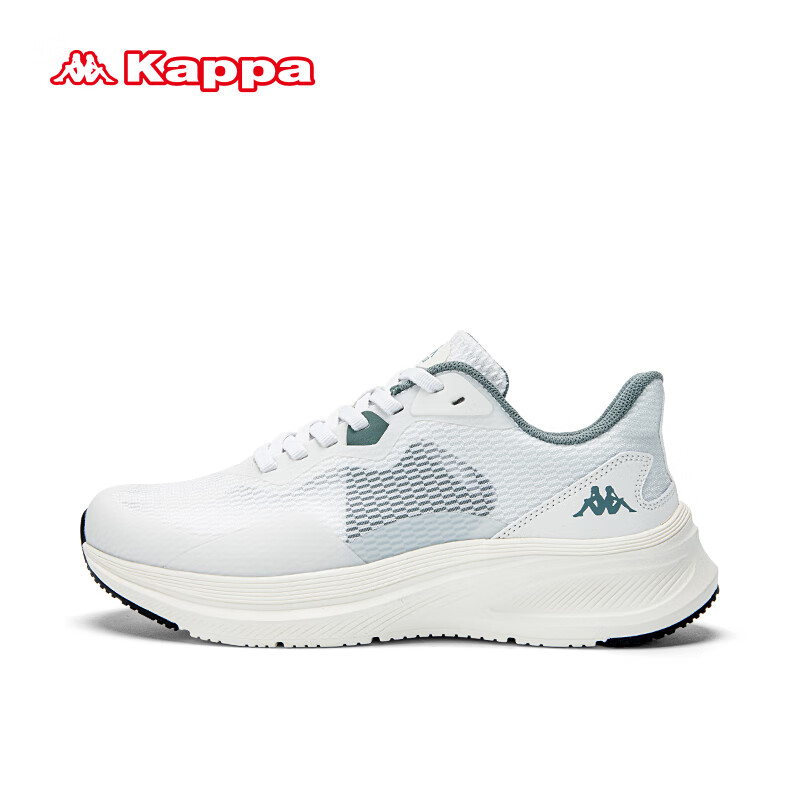卡帕（Kappa）运动鞋绝影系列男子网面鞋休闲跑步鞋 鹭羽白 42 