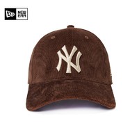 NEW ERA 紐亦華 新款棒球帽MLB情侶NA/LA百搭休閑彎檐帽 -棕色 SM