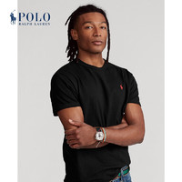 Polo Ralph Lauren 拉夫劳伦男装 经典版平纹针织圆领短袖T恤RL13450 001-黑色 XL