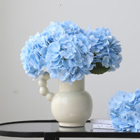 京東鮮花 手感保濕繡球花仿真3d打印高檔客廳餐桌擺花裝飾假花拍照道具