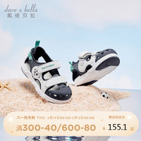 戴維貝拉 兒童涼鞋2024夏季男童洋氣運動鞋寶寶機能鞋防滑童鞋 27碼(內長17.2/適合腳長16.7)