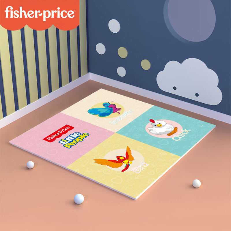 费雪（Fisher-Price） 爬行垫宝宝爬爬垫婴儿拼图拼接垫泡沫地垫飞翔六一儿童节