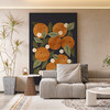 FACAI 法彩 現代簡約復古風植物寓意好前橙似錦進門入戶玄關客廳背景墻裝飾畫