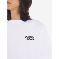 Maison Kitsune 男女同款 SS24春夏手写体系列圆领T恤短袖 M186【白色】 S