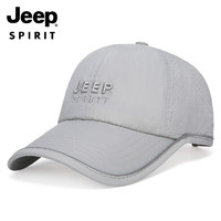 Jeep 吉普 帽子男士棒球帽網眼速干透氣鴨舌帽戶外太陽帽釣魚登山遮陽