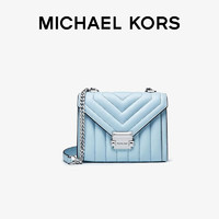 MICHAEL KORS 邁克·科爾斯 禮物MK女包WHITNEY系列絎縫單肩斜挎信封包小號淡藍色425