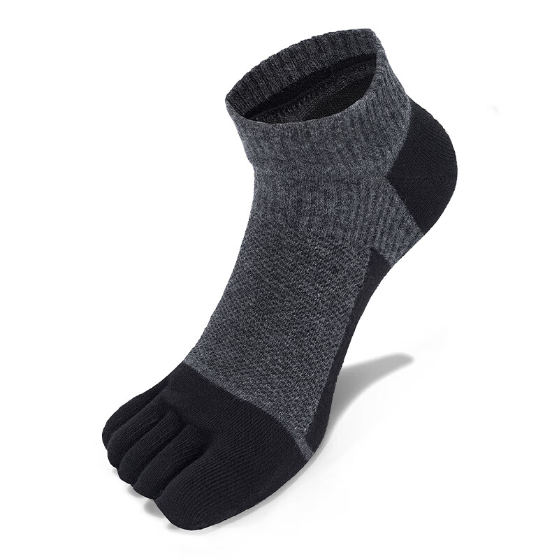 TFO 五指户外袜 舒适耐磨徒步袜运动跑步分趾袜子2202419 男款深灰色