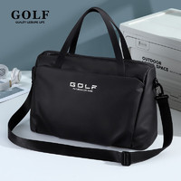 GOLF 高爾夫 運動健身包干濕分離手提包出差大容量收納包 款式1-黑色（買一贈二）