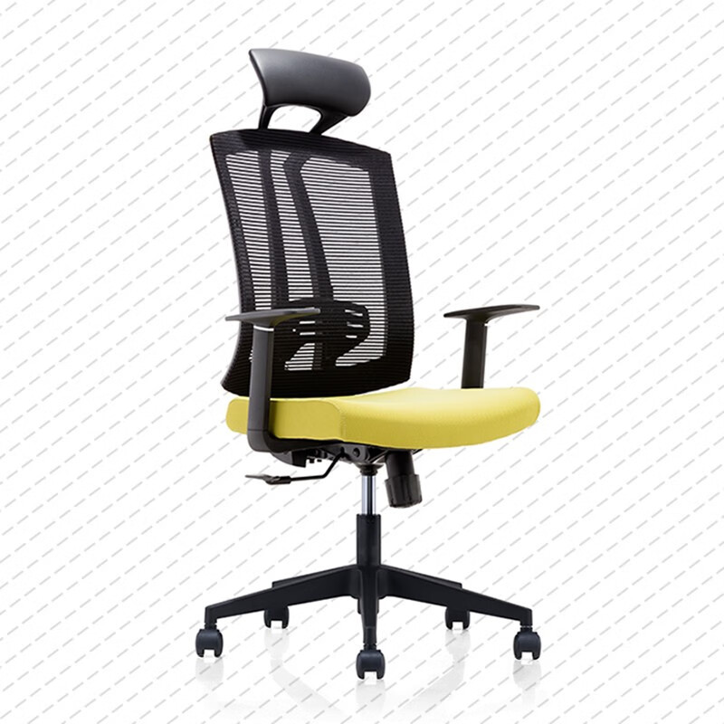 科硕办公家具办公椅 转椅经理椅 老板椅主管椅子电脑椅家用转椅黑色 黄色
